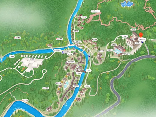 顺河回族结合景区手绘地图智慧导览和720全景技术，可以让景区更加“动”起来，为游客提供更加身临其境的导览体验。